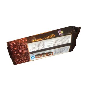 Custom printed smell proof side gusset coffee packaging bag with valve