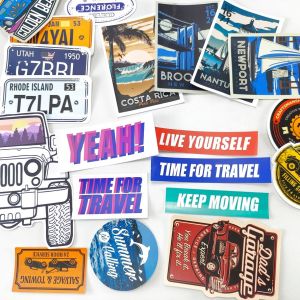 Custom Cosmetic Label Clothing stickers with Screen Printing and Offset Printing