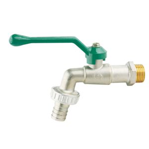 China 1/2'' Brass Wall mounted ball cock valve with steel handle and PTEE Sealing on sale