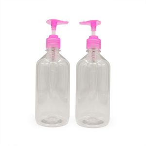 Refillable Recyclable PET Plastic Bottle With Lotion Pump Dispenser