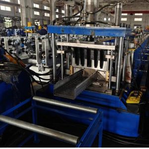 Wholesale Galvanized Coil Cable Tray Roll Forming Line Machine with PLC Control System from china suppliers