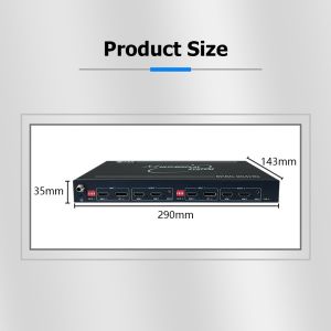 8K60 Multi-Screen Expander Video Wall Controller with 16KV Super Anti-Static