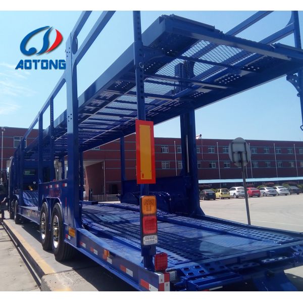Dual Line Braking System 2/3 Axles Car Transporter Trailer for Vehicle Transportation