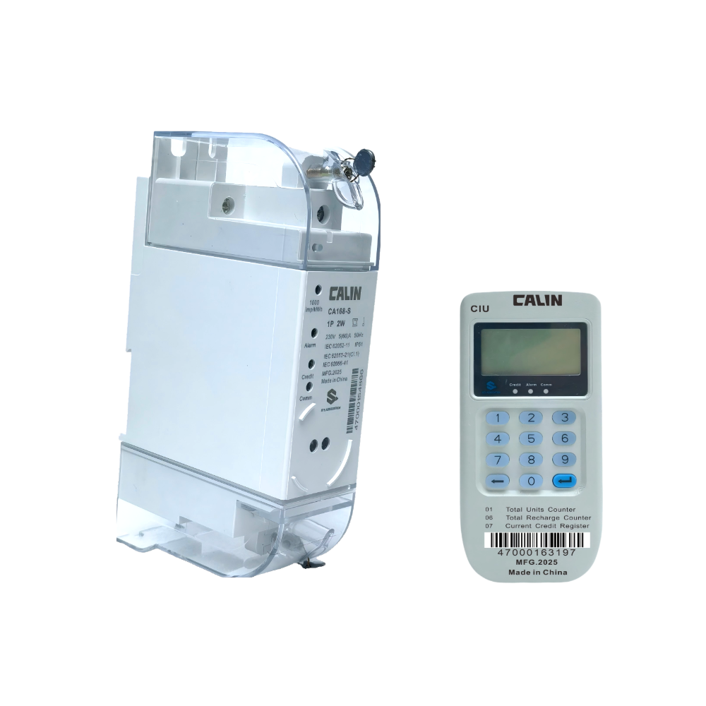 Split Type STS Single Phase Electric Meter , Plc G3 Rf Din Rail Power Meter