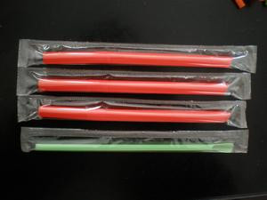 single plastic film straw packing machine