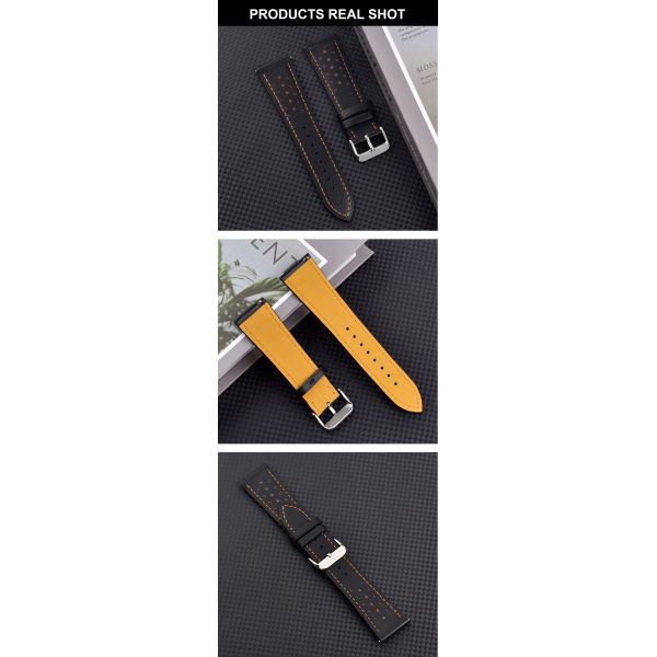 Unisex, Quick-release Spring Clip, Vintage Leather Strap