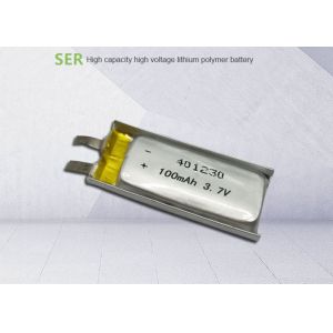 3.7V rechargeable lithium polymer battery 401230 for bluetooth headset