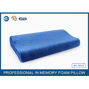Wholesale Blue Curved Memory Foam Contour Pillow Relief Of Back / Neck And Shoulder Pain from china suppliers