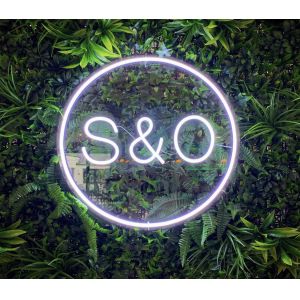 Small Backlit Neon Sign Led Neon Lights Letters PS Board 75cm
