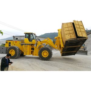 Container Rotating Unloader using for Loose material quick loading and unloading