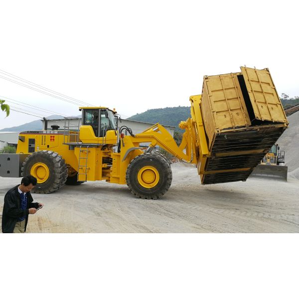Container Rotating Unloader using for Loose material quick loading and unloading