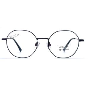 MD124 Metallic Optical Frames in Round Shape Metallic Design