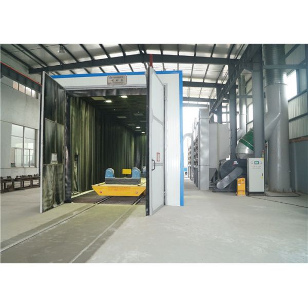 L6 * W4 * H4m Abrasive Blast Rooms , Clean Weld Joint Sand Blasting Cabinet
