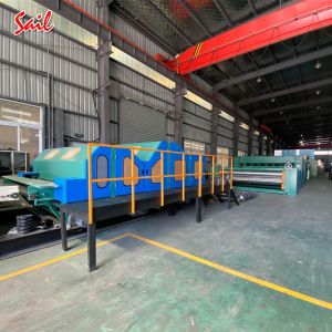 High capacity auto nonwoven machine with double doffer