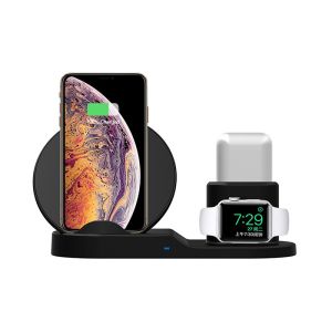 USB Cable 10mm ABS 5W 3 In 1 QI Wireless Charger