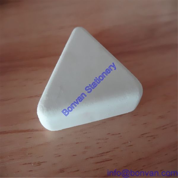 3D triangular eraser, triangular shape eraser,triangular design promotional