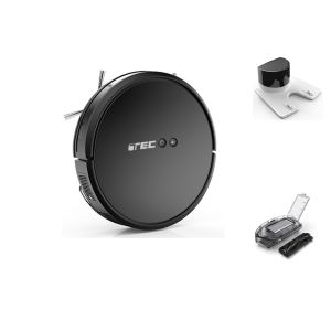 Low Noise 58DB Robotic Vacuum Cleaner 1800Pa Strong Suction For Pet Hair Carpet