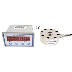 M16 Threaded Pancake Load Cell 2.2klb 1.1klb 660lb Compression Force Transducer