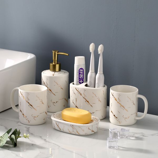 Customized Ceramic Soap Dish For Standard Bathroom Accessories Vanity Sets