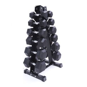 vertical hex dumbbell rack, hex dumbbell weight rack, dumbbell weight rack