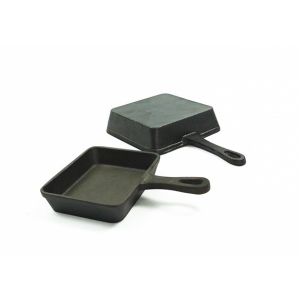 Cast Iron Deep Frying Pan With Lid Burn Proof 0.7/0.9kg