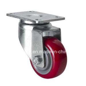 China Edl Medium 3 150kg Plate Swivel TPU Caster 5013-86 with 75mm Diameter and Zinc Plated on sale