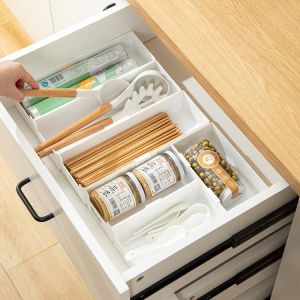 30x20x6cm White Drawer Divider Plastic Drawer Organizer Customized