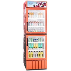 350L Upright Display Fridge , Auto Defrost Refrigerated Display Cooler