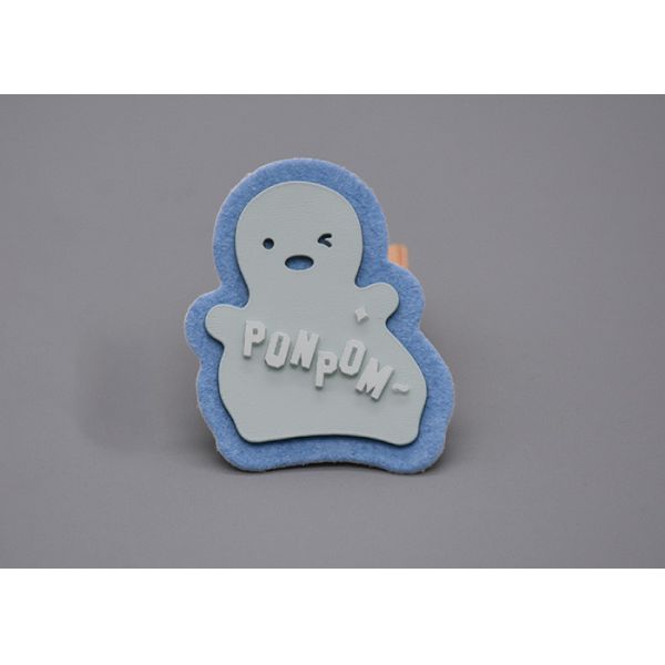 White Microfiber Customized Printed Label Thick Plate Silicone Logo For Clothing