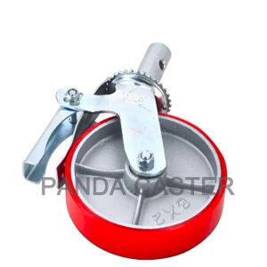 8 Inch Scaffold Castor Wheels Polyurethane Tread Iron Core With Insert Rod