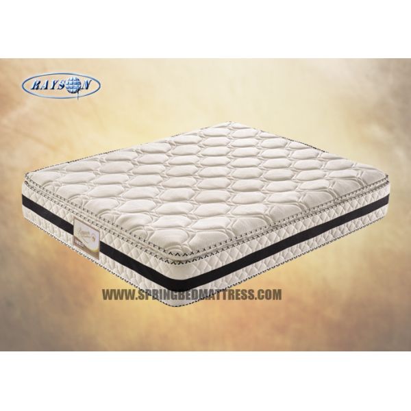 Resilient 3D Pillow Top Compression Mattress 10 Inch For Hotel / 2000 Pocket
