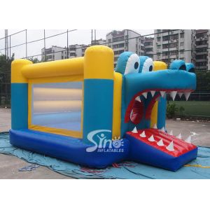 Indoor kids big mouth crocodile inflatable bouncer with EN14960 certified comes