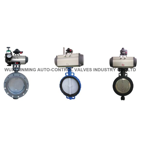 Pneumatic Metal Hard Sealed Stainless Steel Butterfly Valve