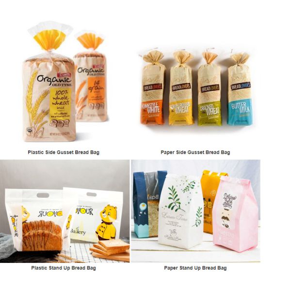 Poly Bread Packing Bag Tear Resistant Recycled Plastic Bread Loaf Bags