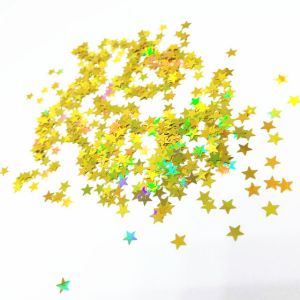 Polyester Star Glitter Shapes Free Samples of 4mm Star Shaped Stars