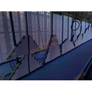 Aluminum See-through LED Screen with Cabinet Size 1000mm X 1000×85mm