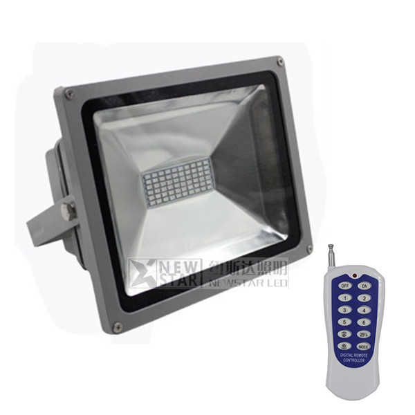 30W SMD RGB LED Floodlight with RF Controller, IR/RGB/DMX 10W-200W RGB led