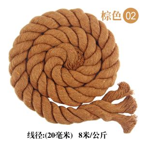 DIY Colored Cotton Macrame Cord 20mm Colored Cotton Rope For Crafts