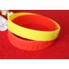 Minimalistic Pattern Custom Silicone Rubber Wristbands Without Deformation for sale