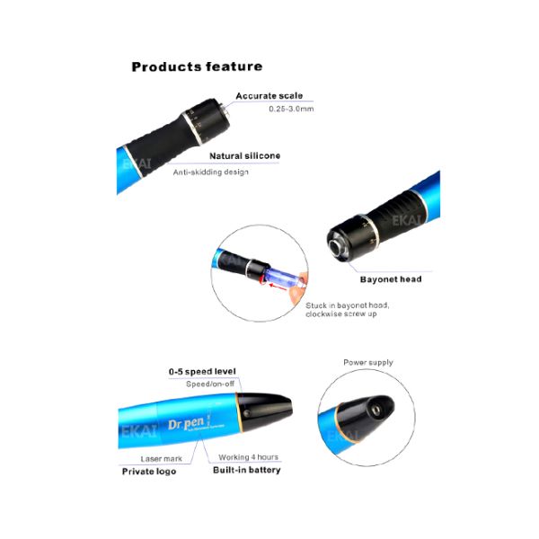 PMU / MTS Functions Nucell Skin Solution Dermapen , Lightweight Derma Skin Pen