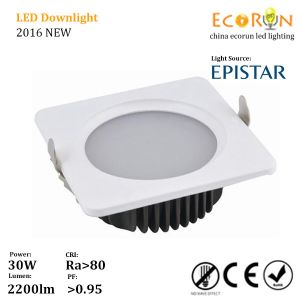 China epistar smd 15w 20w 30w warm white led downlight square 220v with ce rohs saa on sale