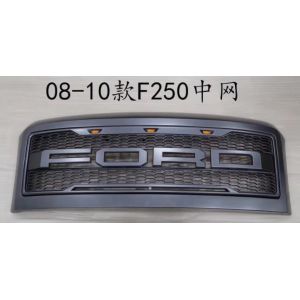 Car Body Parts Front Grill Mesh With Led Lamp For Ford F250