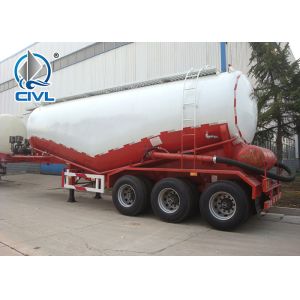 New 58000L Semi Bulk Cement Tank Carrier semi Trailer With Bohai Air Compressor