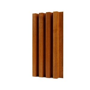 Interior Mall Scene Display Fluted 3D Slat WPC Wall Panel with Nano Effect