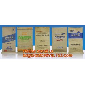 Custom Logo Kraft Paper Three Composite Newest Paper Bag PP Woven Inner Bags for