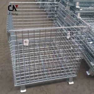 Stackable Wire Mesh Storage Cages Customized Collapsible