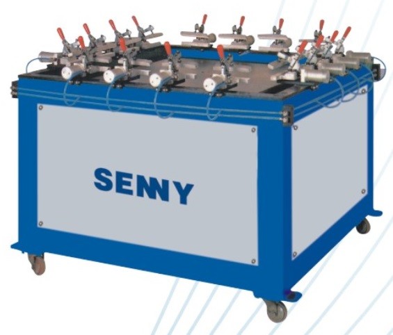 6kg/Cm2 Screen Printing Stretching Machine , 750X750mm Pneumatic Screen