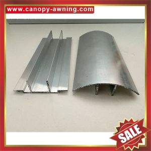 Popular aluminum Buckle Snap Connector profile for pc hollow polycarbonate sheet