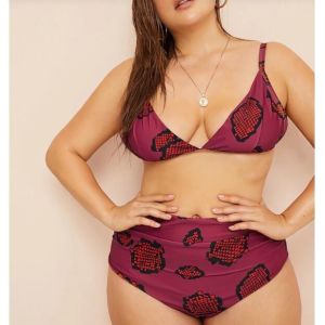 Wholesale 2019 bikini Plus Triangle Top With Ruched High Waist Bikini VNSF009 for USA from china suppliers