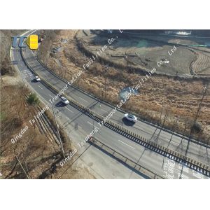 Anti Impact Rolling Guardrail Barrier Parking Lots / Curved Median Strip